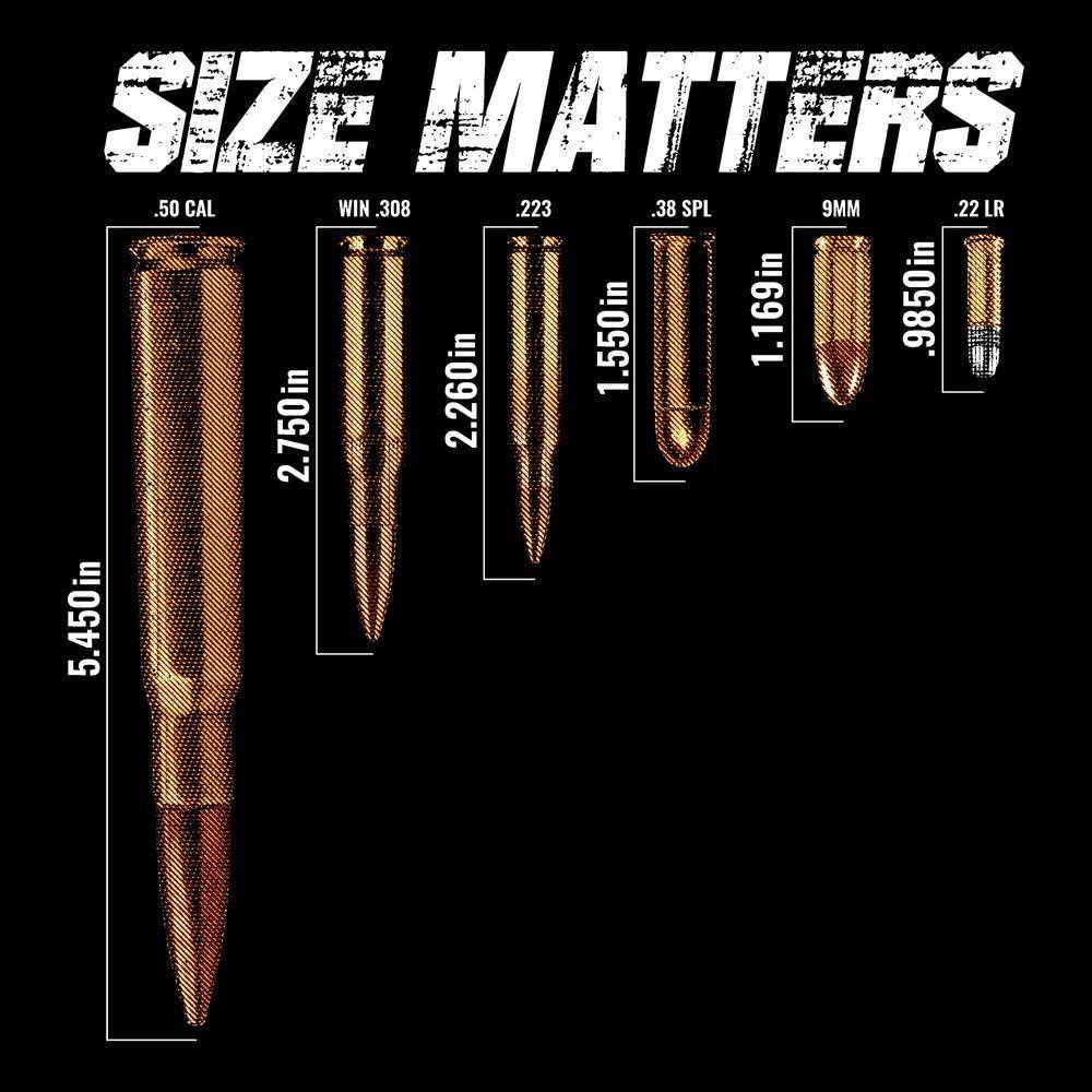 Grunt Style - Size Matters - 2nd Amendment T-Shirt